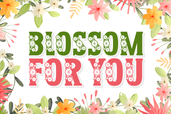 Blossom for You: A Decorative Font That Brings Editorial Projects to Life
