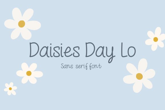 Daisies Day Lo: A Handwritten Sans Serif Font for Digital Design