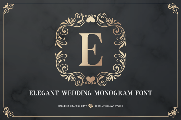 Elegant Wedding Monogram: A Font That Elevates Your Brand