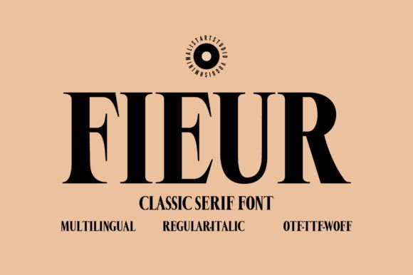 Fieur: A Serif Font That Brings Elegance to Brand Design