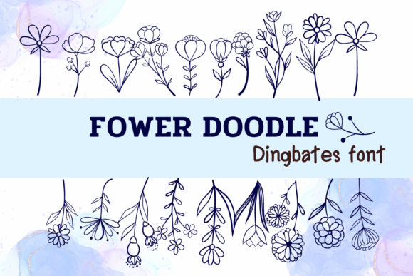 Flower Doodle Dingbats Font: An Honest Review for Designers