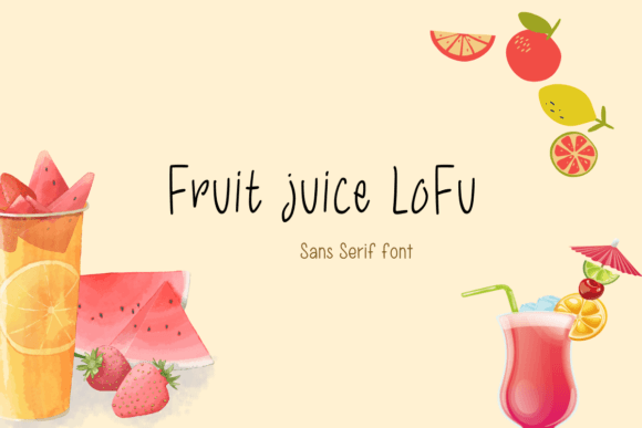 Fruit Juice Lofu: A Playful Sans Serif Font for Branding That Sticks