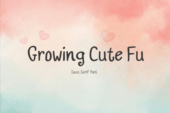 Growing Cute Fu: A Playful Sans Serif Typeface for Editorial Design and Content Branding