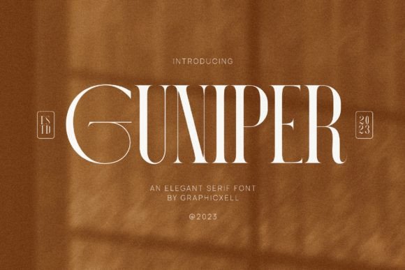 Guniper: A Serif Typeface for Modern Editorial Design