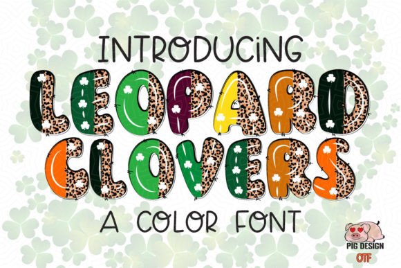 Leopard Clovers: A Whimsical Color Font for Web Design