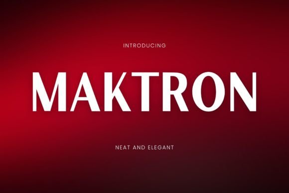 Maktron: A Bold Serif Font Built for Campaign Graphics