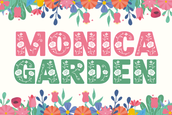 Monica Garden: A Decorative Typeface for Web Design