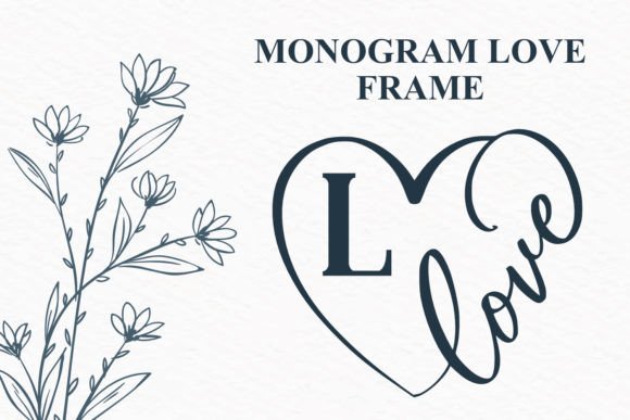 Monogram Love Frame: A Decorative Display Typeface for Web Design