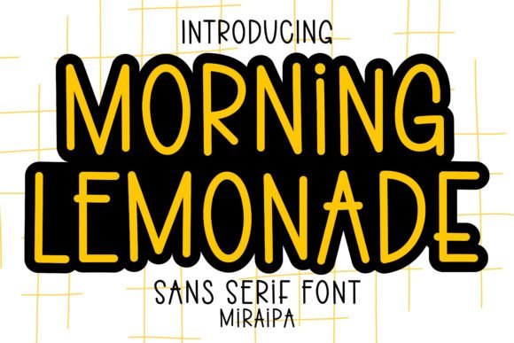 Morning Lemonade: A Whimsical Font for Small Business Branding