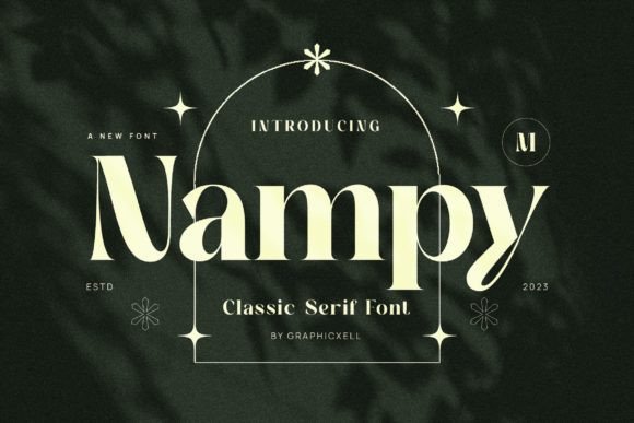Nampy: An Elegant Serif Font for Handmade Products