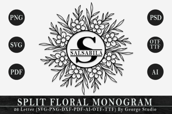 Salsabila Monogram: A Decorative Daisy Font for Brands