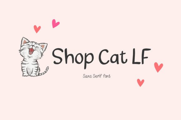 Shop Cat Lf: A Playful Sans Serif Font for Digital Branding