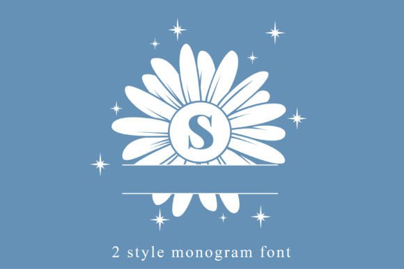 Sparkling Daisy Monogram: A Decorative Font for Clearer Campaigns