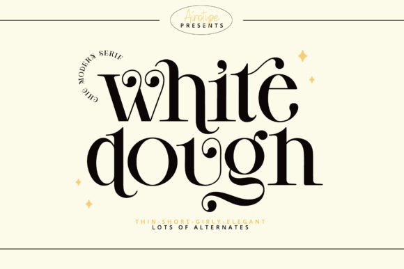 White Dough: A Bold Serif Font Review for Brand Designers
